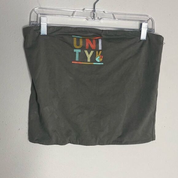 2/$20 Mighty Fine Target Bandeau Tube top Unity Gray Olive Green - Picture 7 of 9